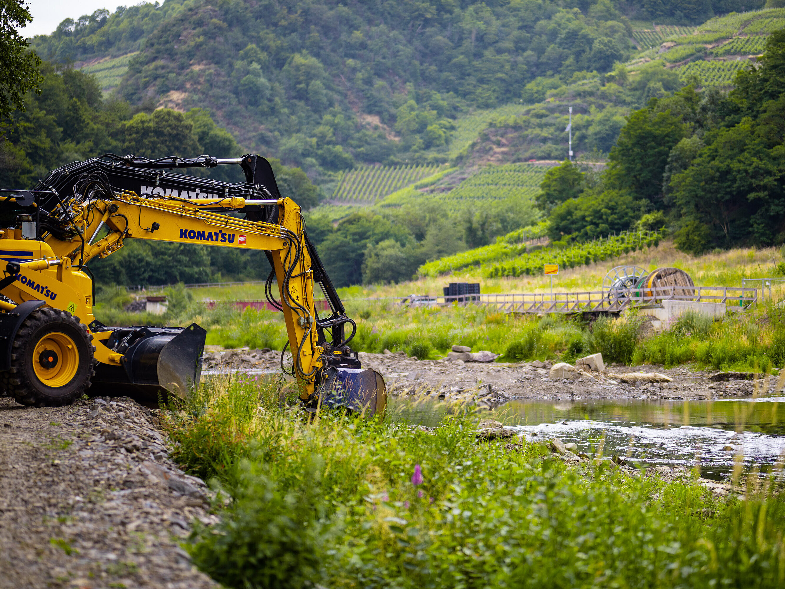 An der Mittelahr wird der Wiederaufbau des Ahr-Radweges noch eine ganze Weile dauern