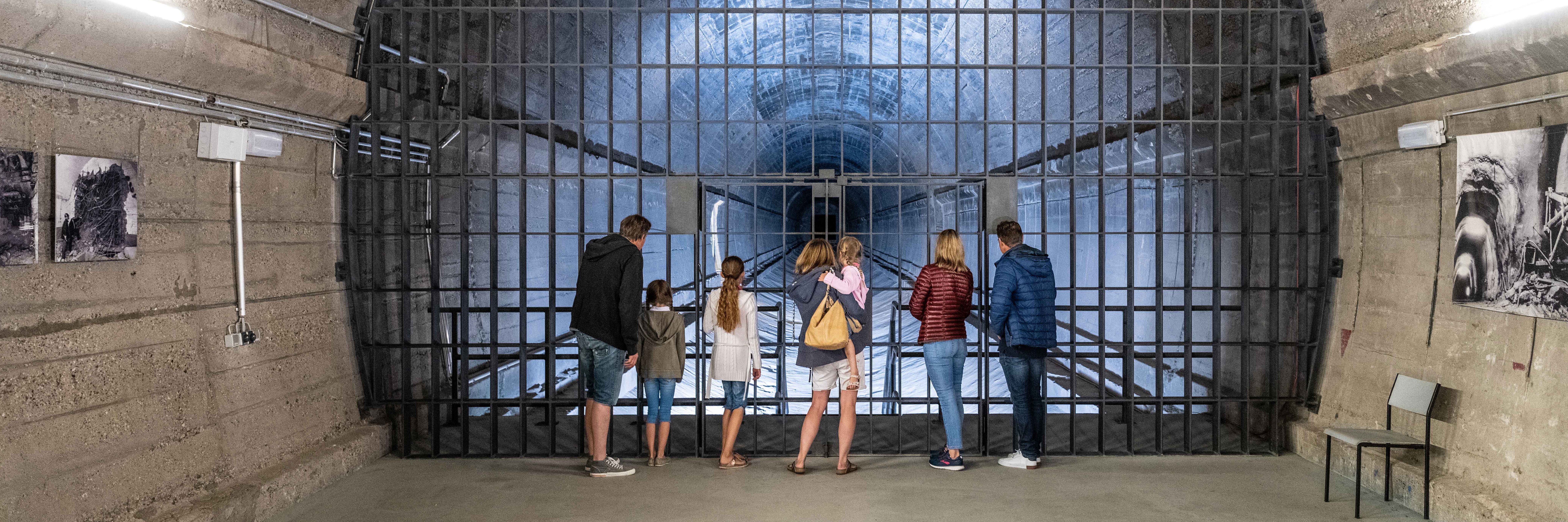 Blick in die "Röhre" des Regierungsbunkers