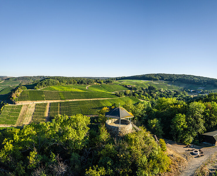 Aussichtspavillon, Ahrtal, Bunte Kuh, Panoramablick, Walporzheim, Rotweinwanderweg