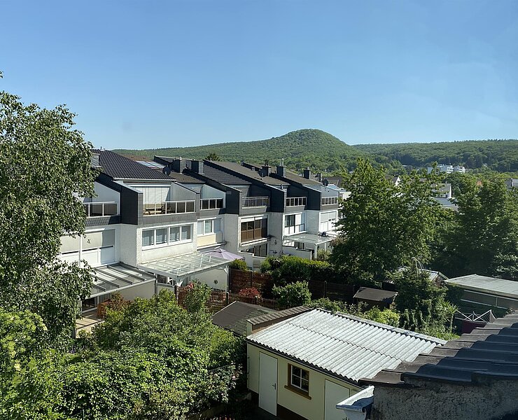 Blick auf die Rückseite des Quartiers