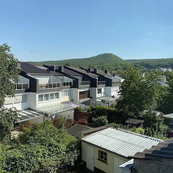Blick auf die Rückseite des Quartiers