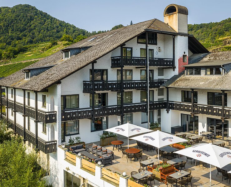 Außenasicht mit Terrasse