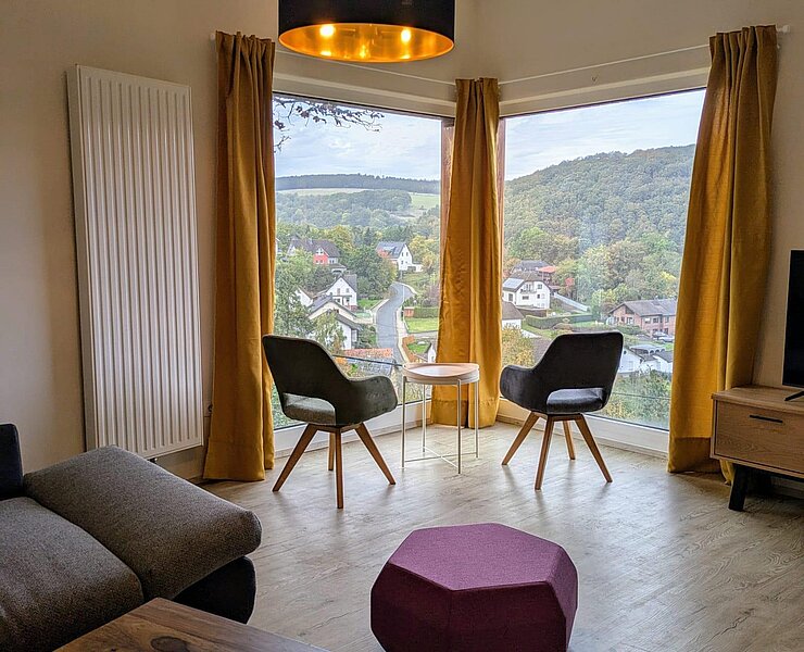 Wohnzimmer mit Blickfang