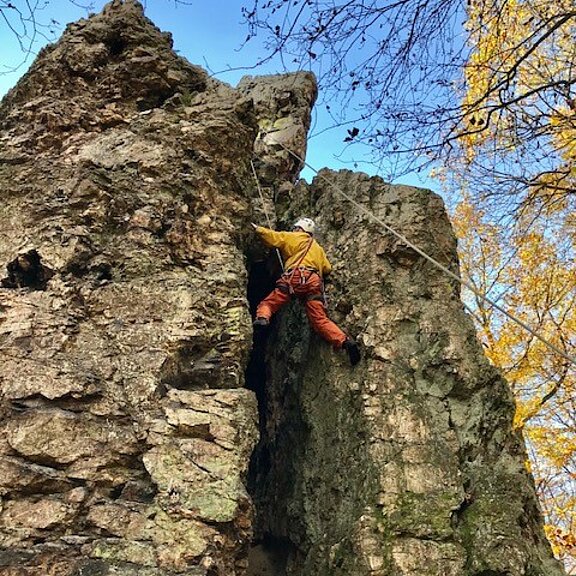 Teufelsley, Ahrtal, Klettern