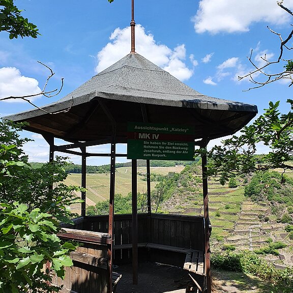 Der Pavillon auf der Katzley