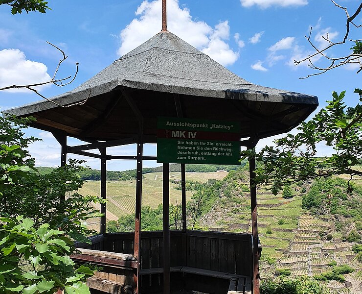 Der Pavillon auf der Katzley