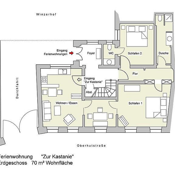 Grundriss "Kastanie"