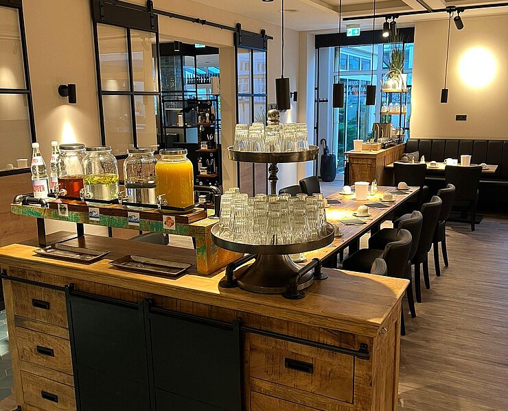 Getränkestation Frühstück