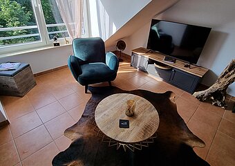 Wohnzimmer Fewo Sternenhimmel