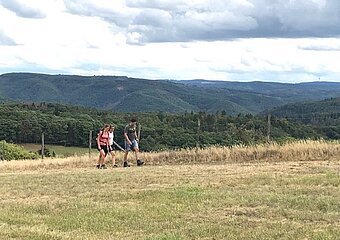 Wanderer auf dem Hasenberg