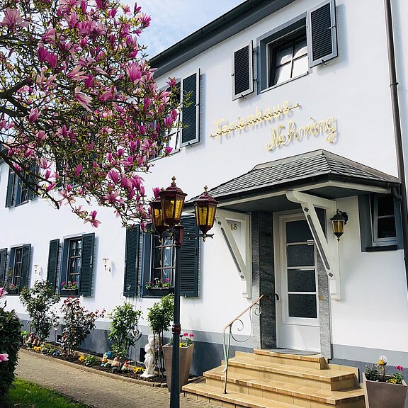 Unser Seitenhaus mit Garten