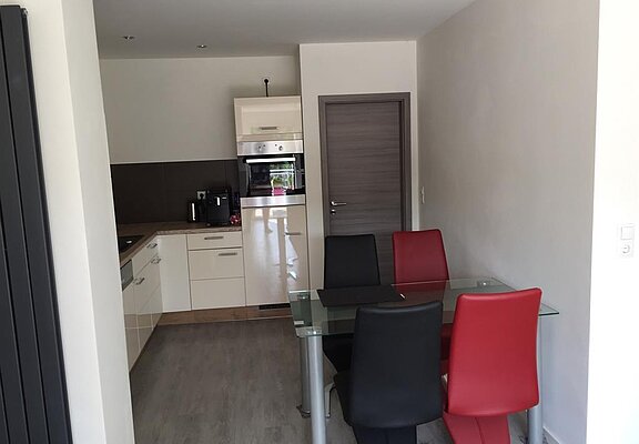 Küche mit Essbereich Dachgeschoß