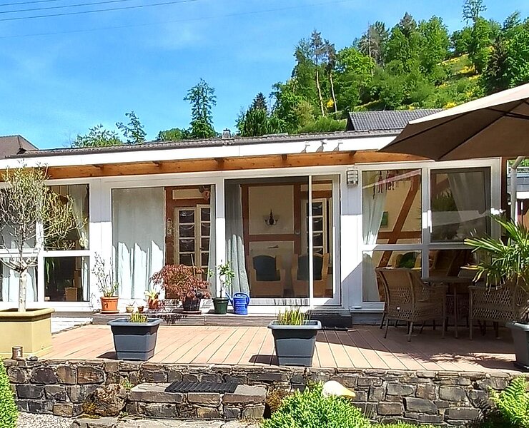 Blick auf die Terrasse