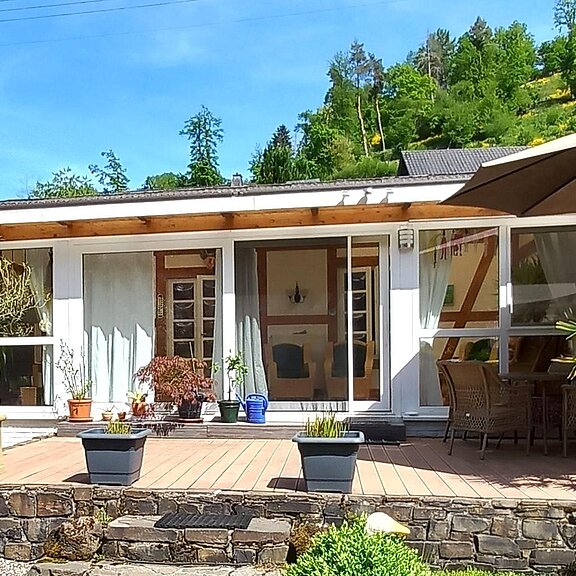 Blick auf die Terrasse