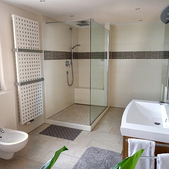 Bad Dusche mit Bidet