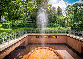 Grpßer Sprudel, Ahrtal, Kurpark, Bad Neuenahr-Ahrweiler