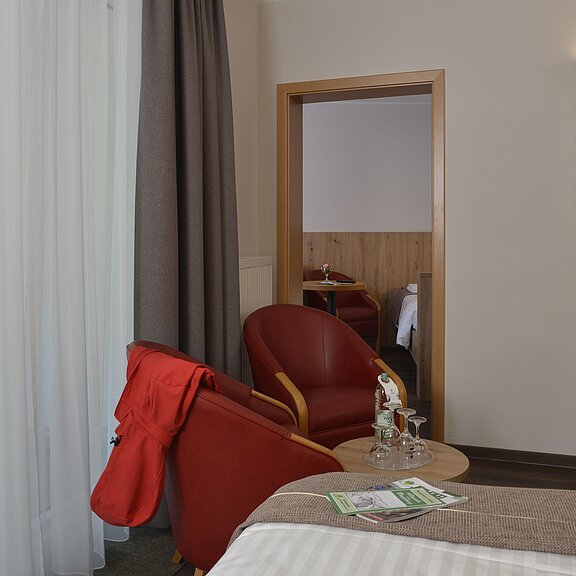 Sitzecke im Familienzimmer und Kinderzimmer