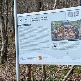 Infotafel Historischer Köhlerplatz bei Müsch