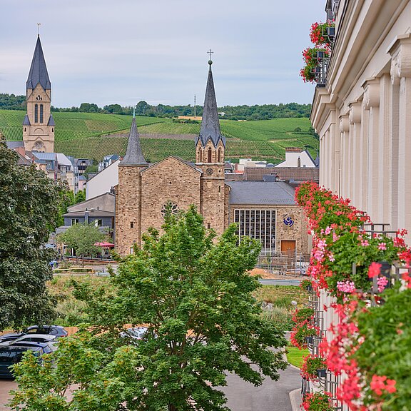 Ausblick auf die Kirche