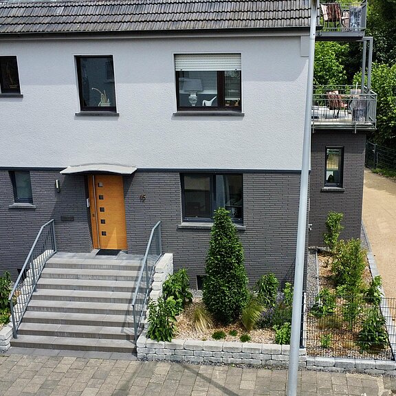 Frontansicht Ferienhaus Am Park