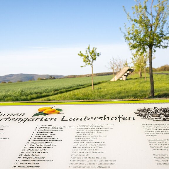 Infotafel am Wanderweg