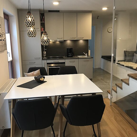 Essbereich mit Küche