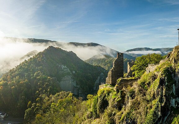Blick auf die Burg Are