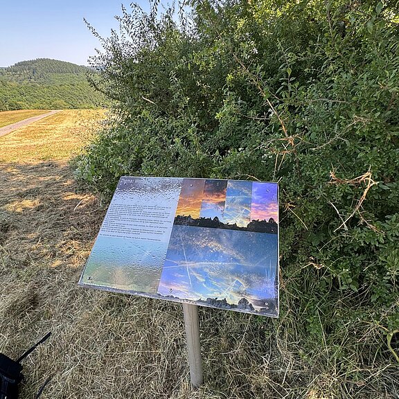 Infotafel zum Thema Wetter