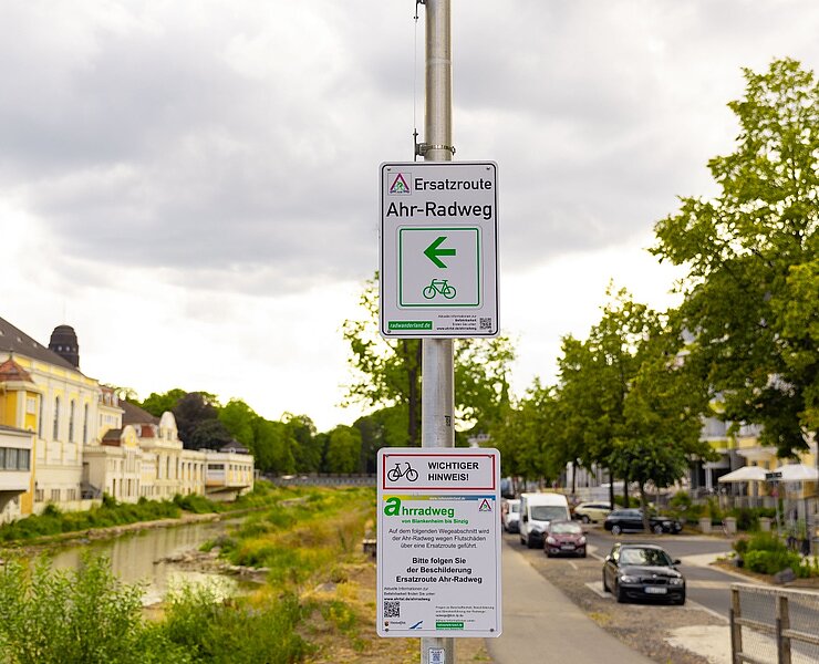 Ahr-Radweg in Bad Neuenahr-Ahrweiler