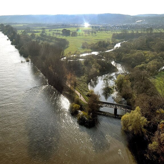 Rhein mit Ahrmündung