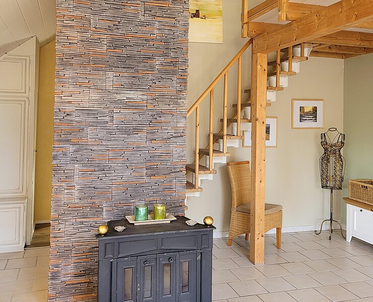 Schwedenofen und Fußbodenheizung