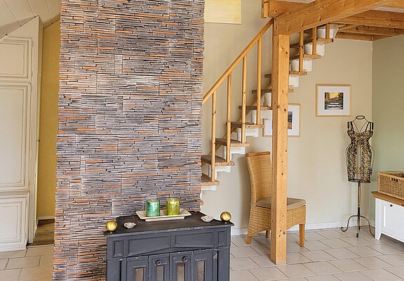 Schwedenofen und Fußbodenheizung