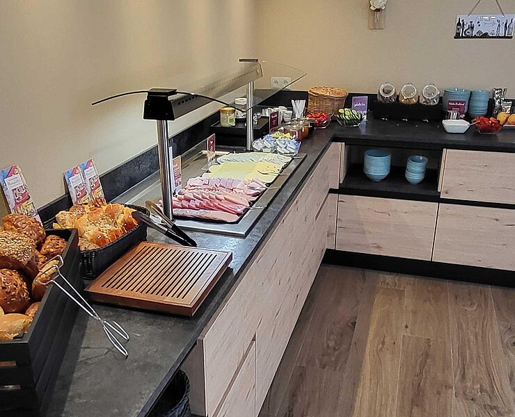 regionales Frühstücksbuffet