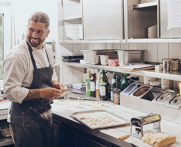 Ein Blick in die Küche