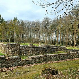 Die Überreste der römischen Eisenverhüttungsanlage