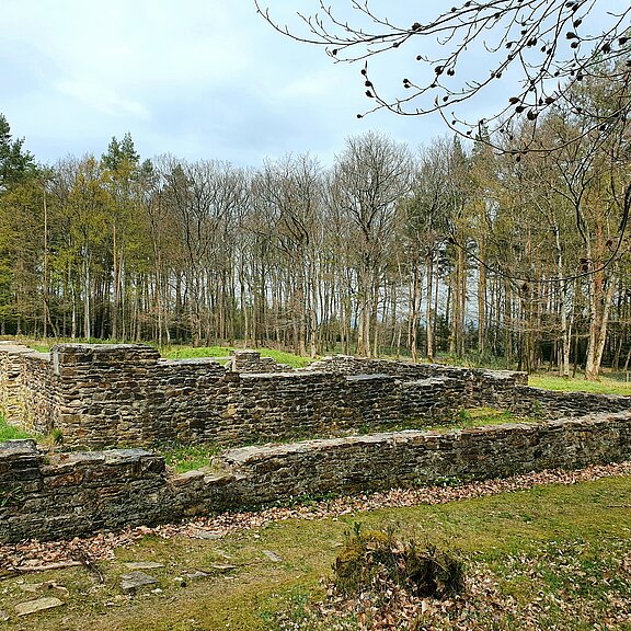 Die Überreste der römischen Eisenverhüttungsanlage