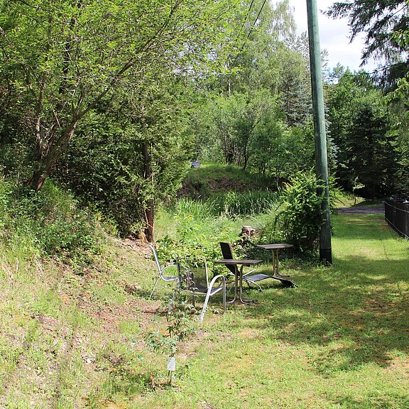 Ruhige Sitzgelegenheit