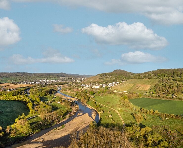 Radweg unterhalb der Ehlinger Ley