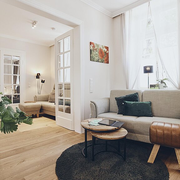 Wohnzimmer Wohnung Kastanie