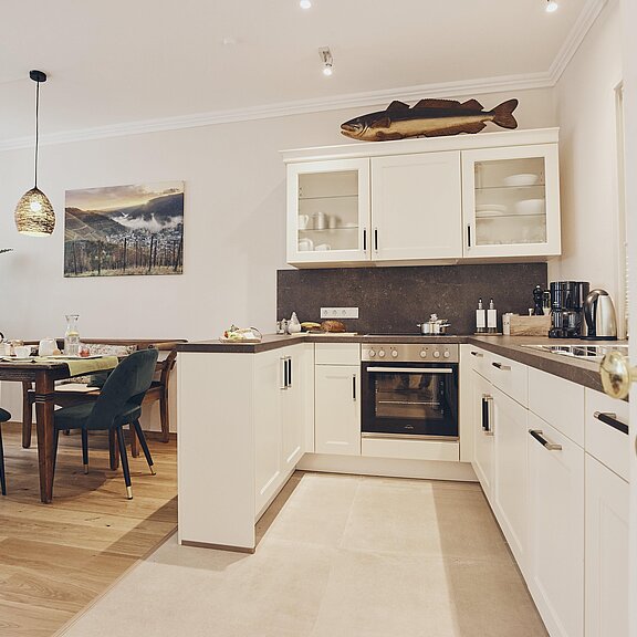 Landhausküche Wohnung Kastanie