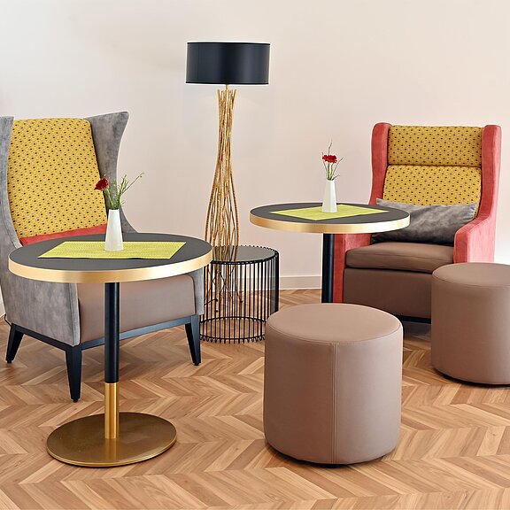 Gemütliche Ecke im Frühstücksraum