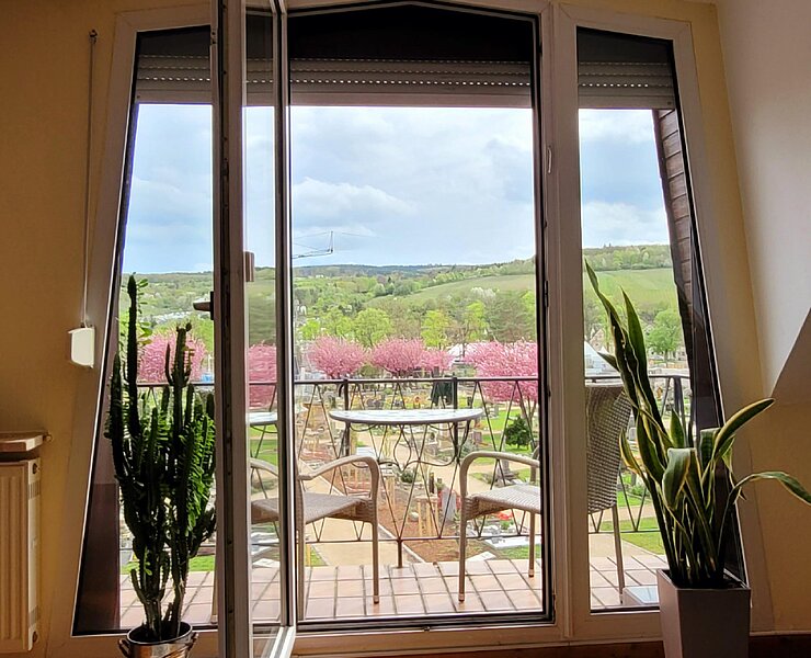 Ausblick vom Wohnzimmer