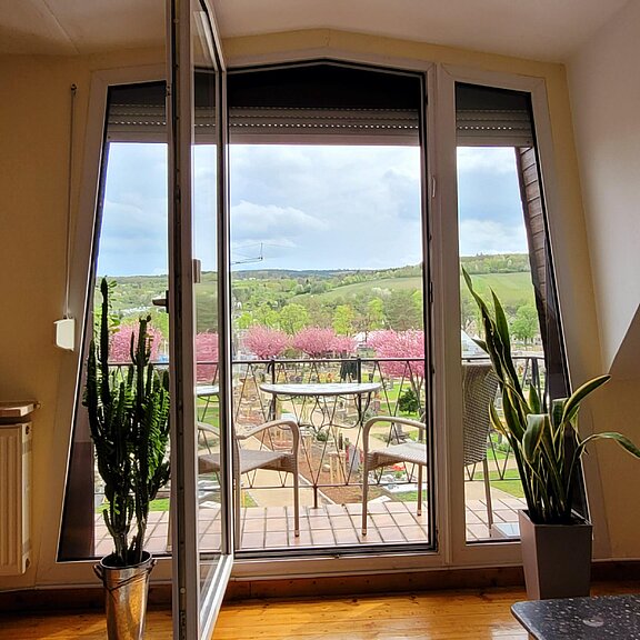 Ausblick vom Wohnzimmer