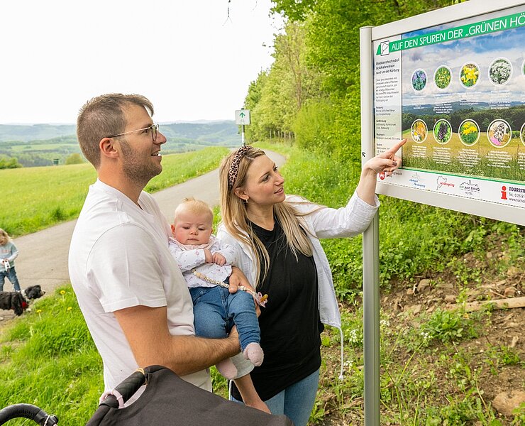 Infotafel "Auf den Spuren der grünen Hölle"