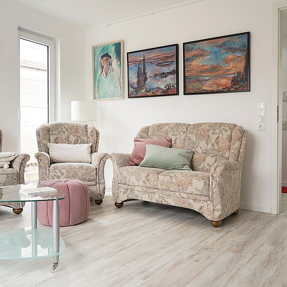 Wohnzimmer und ehemaliges Atelier von Peter K.