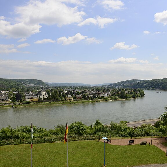 Aussicht auf den Rhein und Unkel