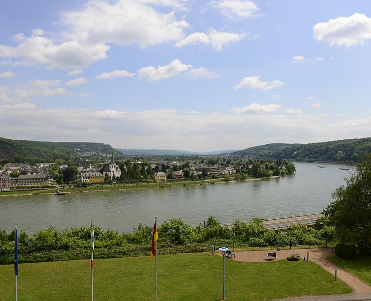 Aussicht auf den Rhein und Unkel