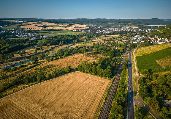 Blick in Richtung Lohrsdorf