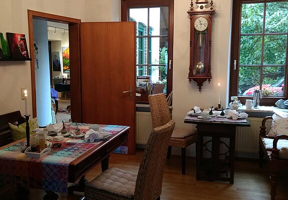 Hier gibt es das Frühstück