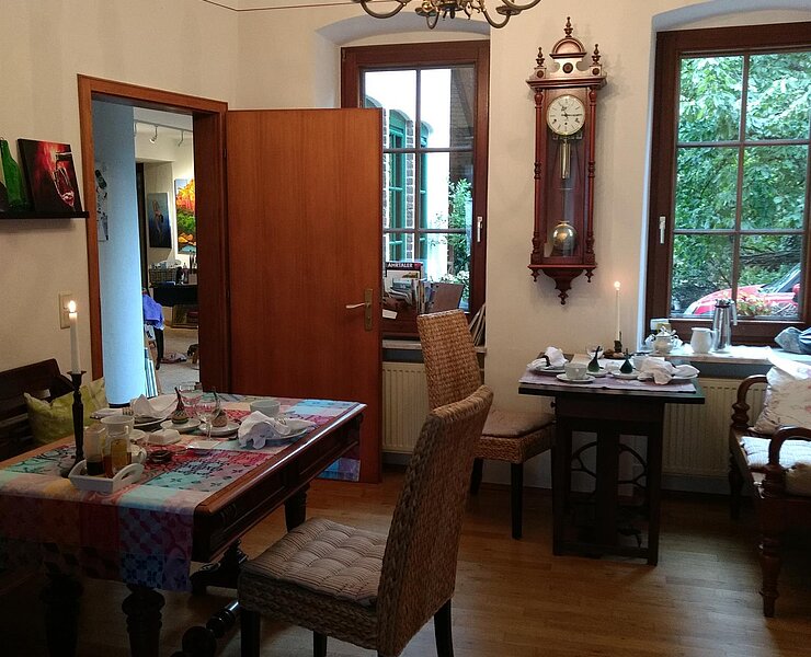 Hier gibt es das Frühstück